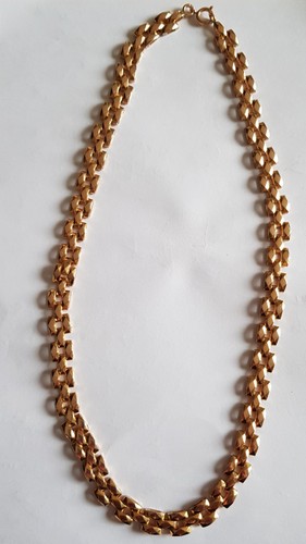 Collier plaqué jaune - collier, or