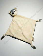 Doudou Plat/Mouchoir Loup Gris