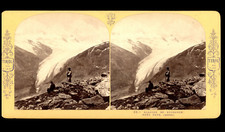 Autriche, Tyrol, Oetzthal, le Glacier du Hochjoch, ca.1870, stéréo Autriche, Tyr