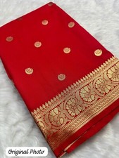 Mariage Bollywood Sari Créateur Vêtement Fête Ethnique Neuf Indien Femme