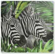 Cadre tableau toile Zèbre -