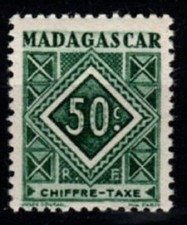 MADAGASCAR  1947 Y & T timbre