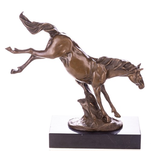 Sculpture cheval bronze sur - sculpture,
