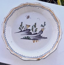 NEVERS 18EME RARE ASSIETTE EN