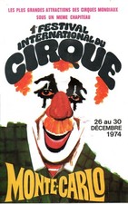 Flyer Miniprogramme  1er  Festival  International du Cirque de Monte-Carlo- 1974