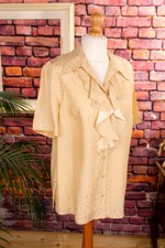 Vintage 100% Soie Chemisier de