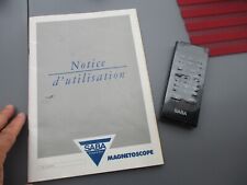 Notice d'utilisation + Télécommande Ancien Magnétoscope a Cassette SABA VK 3030R