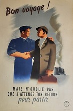 Travail en Allemagne. Affiche