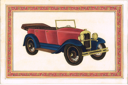 Peinture voiture vintage - peinture,
