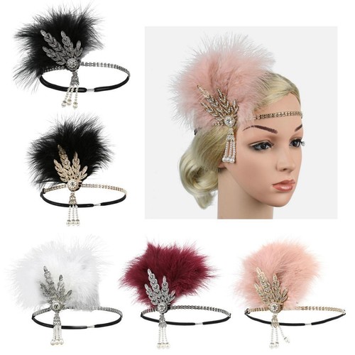 Serre tête plumes - serre-tête,