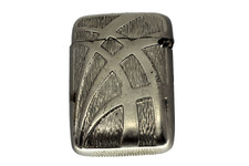 PY42 Pyrogène en argent (?) boite allumettes Vesta case match box silver