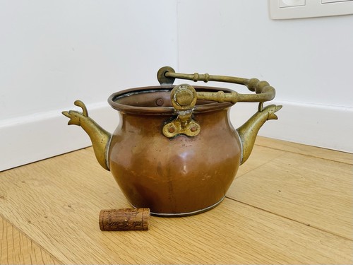 Ancien chaudron cuivre - ancien, en