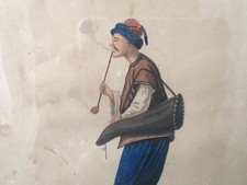 Dessin Aquarellé Costume Turc