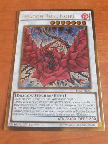 Dragon rose noire pgl3 - noire, fr059