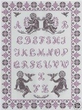 GRILLE POINT de CROIX - ABÉCÉDAIRE aux ANGES - réf : 1008