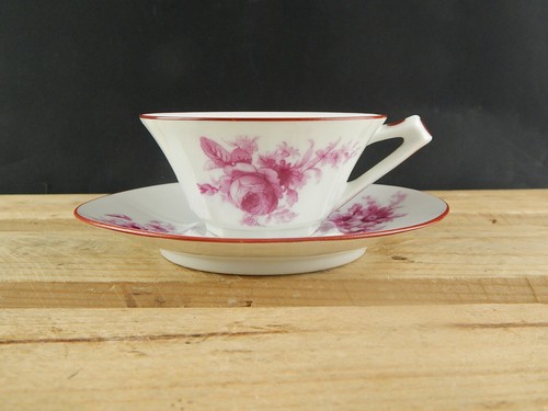 Antique tasse thé porcelaine - tasse,
