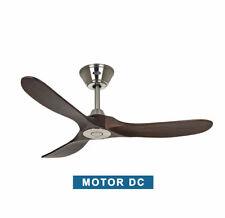 Ventilateur de plafond CasaFan 312215 ECO GENUINO noyer massif / chrome satiné.