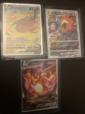 lots de 3 cartes pokemon Charizard (dracaufeu) Mint