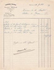 16 CHARENTE CHABANAIS, exploitant, Pezaud Maurice 1929 bois, piquets