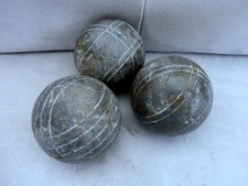 Triplette boules pétanque -  diametre = 75 - poids = 624gr - 1 boule differente