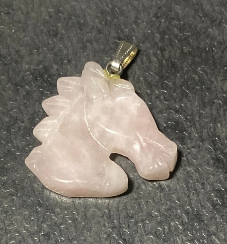 Pendentif quartz rose sculpté - pendentif,