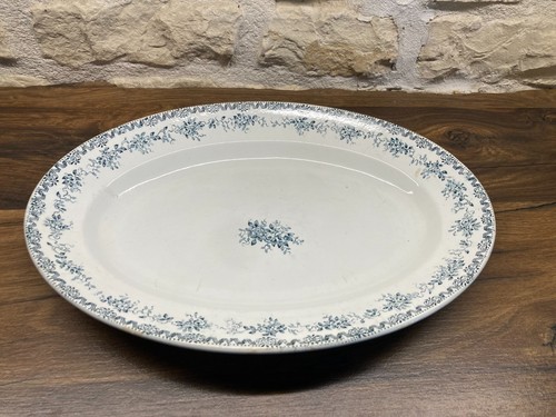 Grand plat ovale ancien - , en
