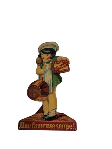 Plaque publicitaire potages
