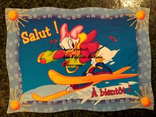 DAISY DISNEY SKI  MONTAGNE NEIGE VACANCES HIVER HUMOUR carte postale 
