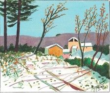   Aquarelle originale d'après André TORRE