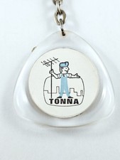 PORTE-CLES - ANTENNES TONNA Télévision REIMS Vintage Mignon 1960s -