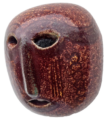 Masque céramique vers - , 1950