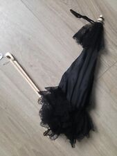 Jolie ombrelle parapluie XIXéme dentelles couleur noire