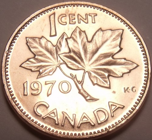 Gem unc canada 1970 - unc, maple