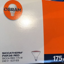 OSRAM SICCATHERM PAR 38 ROUGE IR Rouge 175W 240V E27 LAMPE CHAUFFANTE INFRAROUGE