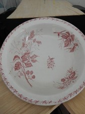 Plat Rond Terre de Fer badonvillier modele mure , vaiselle ancienne , faience ,