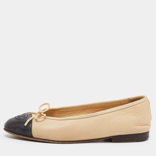 Ballerines chanel taille 35 - cc,