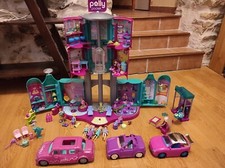 Polly Pocket lot : grand magasin et ses accessoires, meubles, voitures...