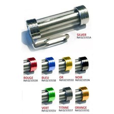 porte vignette d'assurance pour moto SUPPORT VIGNETTE DIABOLO coloris Argent