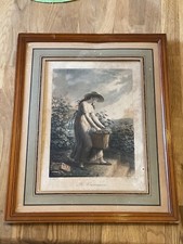 Ancienne Lithographie Encadré