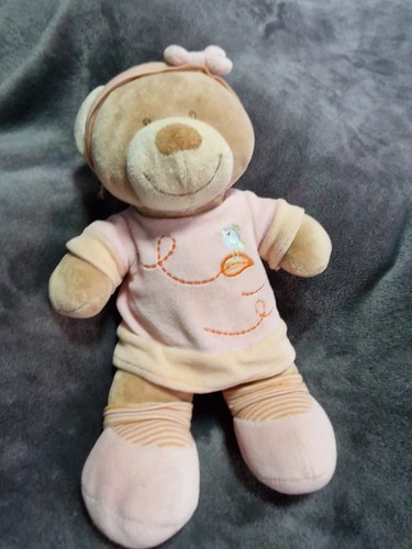 Doudou ours pommette robe - doudou,