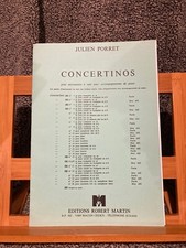 Julien Porret concertino n°9 saxophone alto piano partition ed. Robert Martin