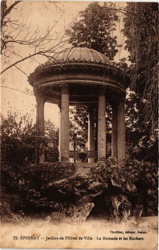 Cpa épernay jardins - cpa, de