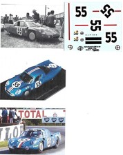 decals 1/24 GP Decals Alpine Renault A210 n°55 Le Mans  66  Port Gratuit