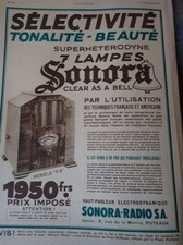 RADIO TSF SONORA modèle F3