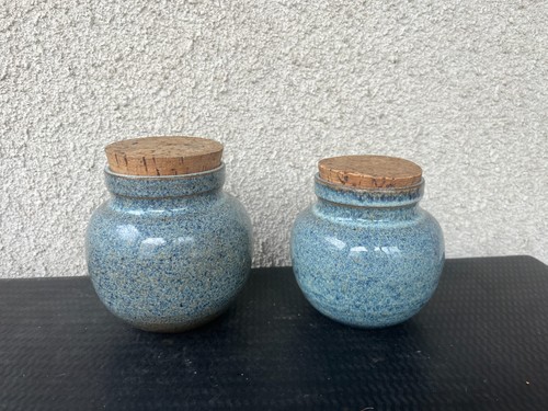 Paire pots émaillé - paire, de