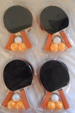 Revendeurs : 2 Lots de "2 RAQUETTES PING-PONG + 3 BALLES" Tennis de Table - NEUF