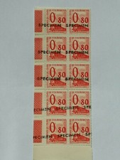 Lot TIMBRES SPECIMEN 0,80