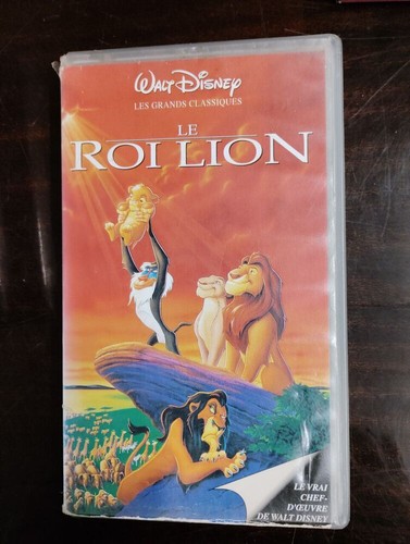 Vhs roi lion walt - -, |
