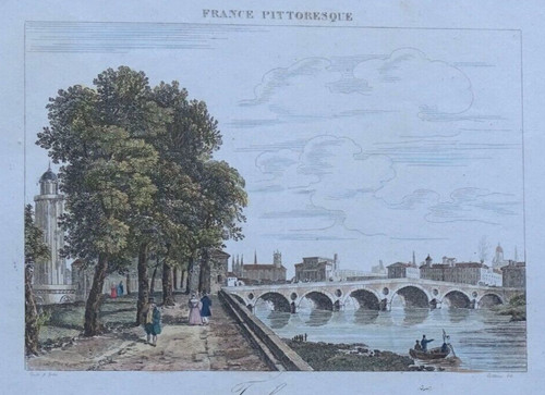 Toulouse gravure originale - toulouse,
