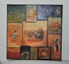 Tableau peinture sur toile - toile,